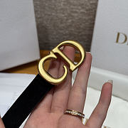 DIOR | 2cm Suede Women's Belt Black Color - 3