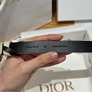 DIOR | 2cm Saddle Women's Belt Gold/White - 3
