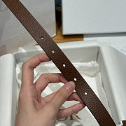 DIOR | 2cm Saddle Women's Belt Gold/Brown - 6