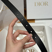 DIOR | 2cm Saddle Women's Belt Gold/Black - 6