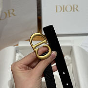 DIOR | 2cm Saddle Women's Belt Gold/Black - 3