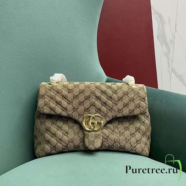 GUCCI | GG Marmont medium shoulder bag Canvas lining - 1