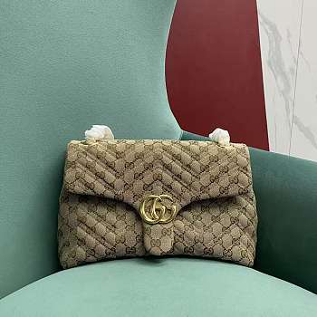 GUCCI | GG Marmont medium shoulder bag Canvas lining