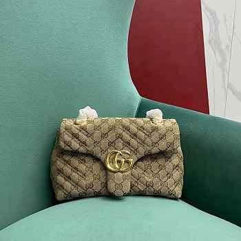 GUCCI | GG Marmont small shoulder bag Canvas lining