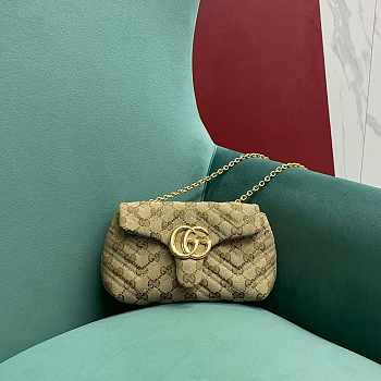 GUCCI | GG Marmont mini shoulder bag Canvas lining