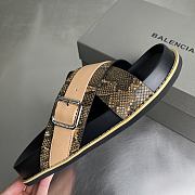 Balenciaga snakeskin cross-strap platform sandals 02 - 2
