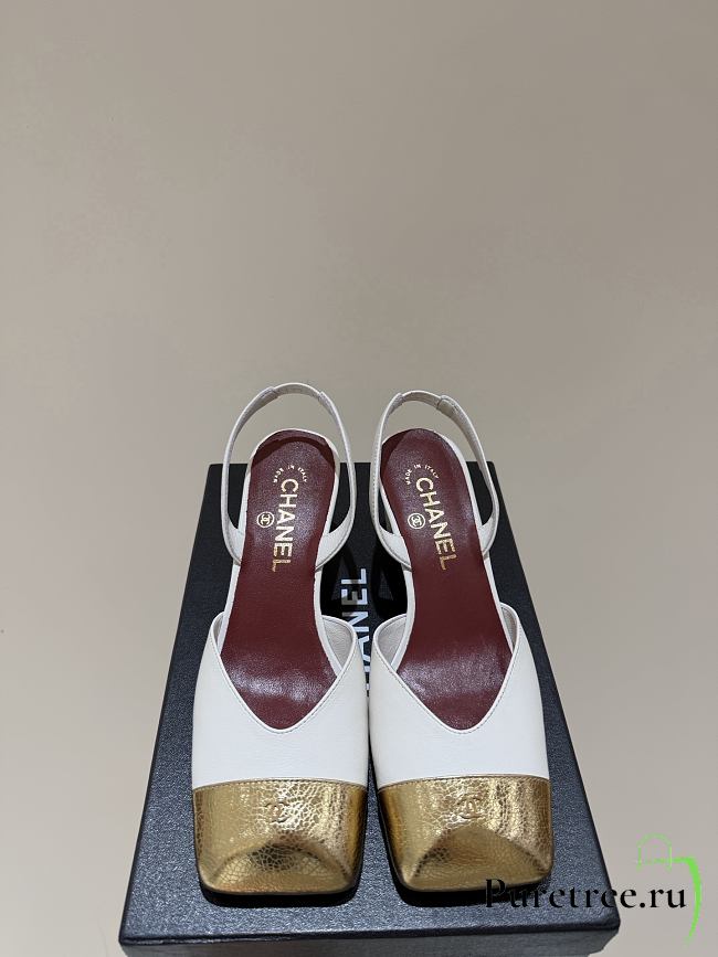 CHANEL 26 | Spring/Summer Slingback Sandals In White - 1