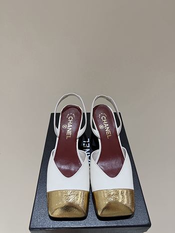 CHANEL 26 | Spring/Summer Slingback Sandals In White