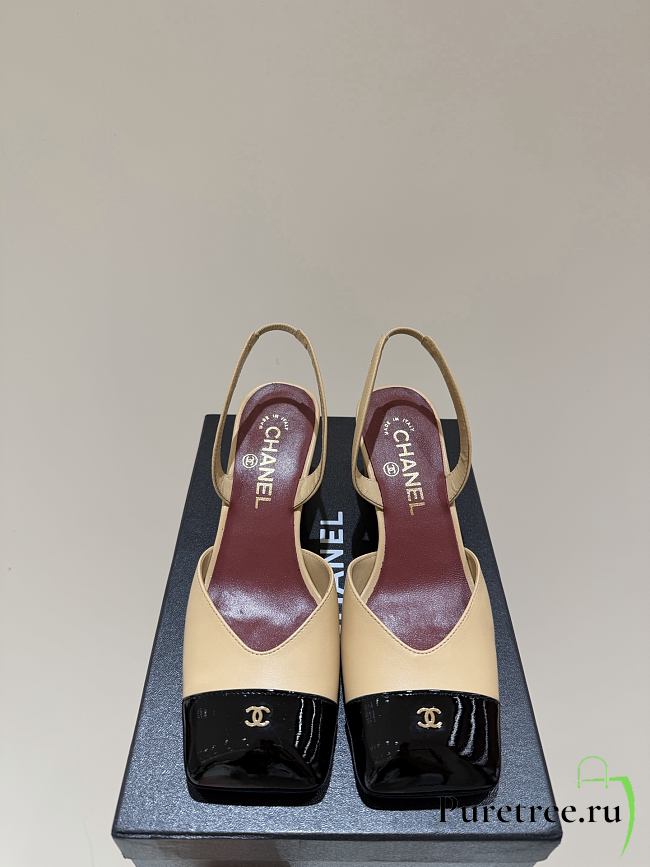 CHANEL 26 | Spring/Summer Slingback Sandals In Beige - 1