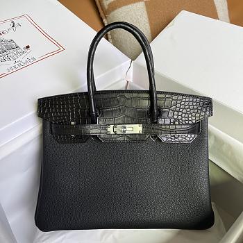 Hermes Birkin 35 Touch Black Togo Leather Gold Hardware 
