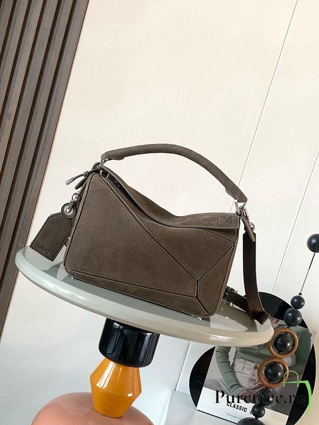 Loewe Small Featherlight Puzzle bag in grained - 1