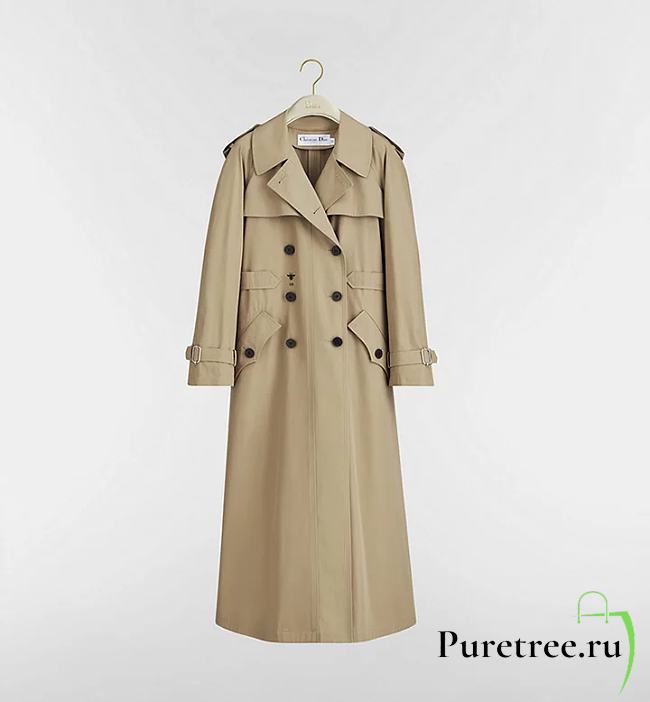 DIOR | Trench Coat Beige Cotton Gabardine - 1