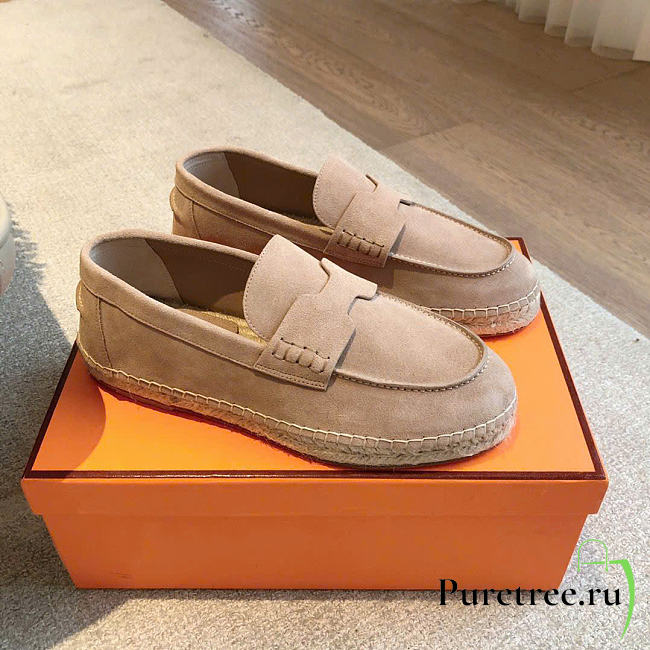 HERMES | Trip espadrille Natural leather sole beige sable - 1