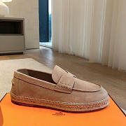 HERMES | Trip espadrille Natural leather sole beige sable - 5