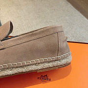 HERMES | Trip espadrille Natural leather sole beige sable - 2