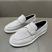 HERMES | Job loafer light grey suede - 6