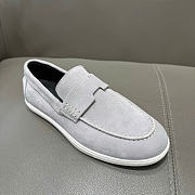 HERMES | Job loafer light grey suede - 5
