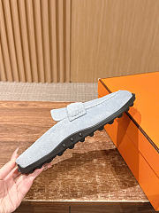 HERMES | Mix mule Alabaster light gray calfskin insole - 5
