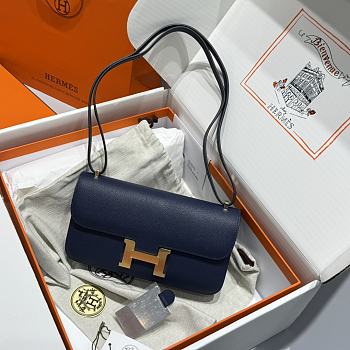 Hermès Constance Shoulder Bag Blue 