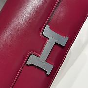 Hermès Constance Shoulder Bag Deep Burgundy - 2