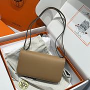 Hermès Constance  Silver Hardware Shoulder Bag Camel - 4