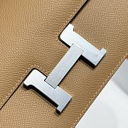 Hermès Constance  Silver Hardware Shoulder Bag Camel - 6