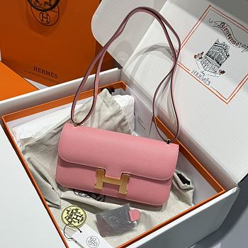 Hermès Constance Gold hardware Shoulder Bag Pastel pink