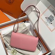 Hermès Constance Silver hardware Shoulder Bag Pastel pink - 4