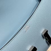 Hermès Constance Silver hardware Shoulder Bag Sky Blue - 3