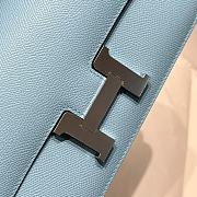 Hermès Constance Silver hardware Shoulder Bag Sky Blue - 2