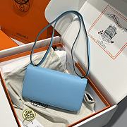 Hermès Constance Gold hardware Shoulder Bag Sky Blue - 3