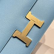 Hermès Constance Gold hardware Shoulder Bag Sky Blue - 2