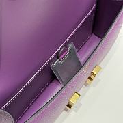 Hermès Constance Gold hardware Shoulder Bag Orchid purple - 6
