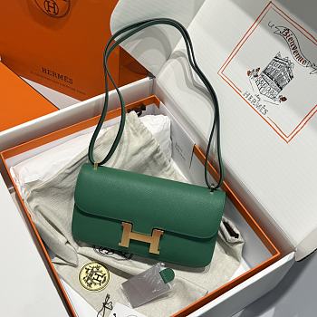 Hermès Constance Gold hardware Shoulder Bag Emerald green