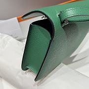 Hermès Constance Silver hardware Shoulder Bag Emerald green - 5