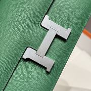 Hermès Constance Silver hardware Shoulder Bag Emerald green - 2