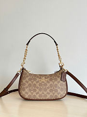 Coach Teri Shoulder Bag In Signature Brown - 1