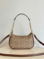 Coach Teri Shoulder Bag In Signature Brown - 6