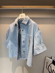 LOEWE | Paula's Ibiza Anagram denim shirt blue - 4