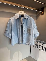 LOEWE | Paula's Ibiza Anagram denim shirt blue - 3