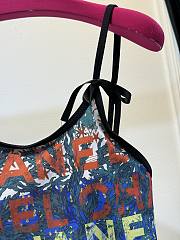 CHANEL | graffiti print one-piece swimsuit  - 5