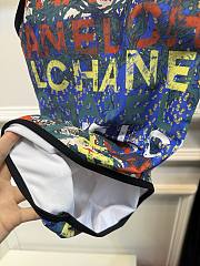CHANEL | graffiti print one-piece swimsuit  - 4
