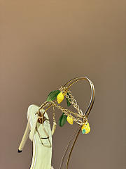 YSL | MON CHÉRI sandals in suede and rhinestones amande & yellow - 4