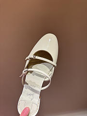 Christian Louboutin Jane Nina Mules - Patent calf leather white - 4