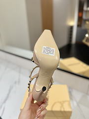Valentino Rivet Sandals high Heels In Beige - 6