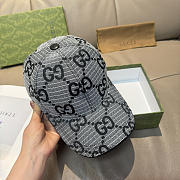 GUCCI | Large Double G Baseball Cap Gray - 3