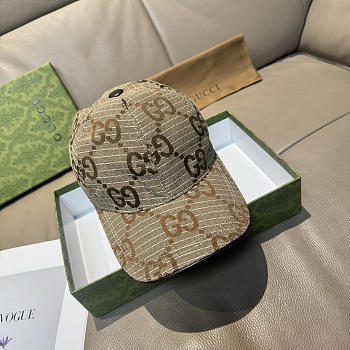 GUCCI | Large Double G Baseball Cap Beige