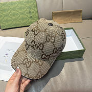 GUCCI | Large Double G Baseball Cap Beige - 4