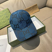 GUCCI | Large Double G Baseball Cap Dark Blue - 1