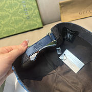 GUCCI | Large Double G Baseball Cap Dark Blue - 6